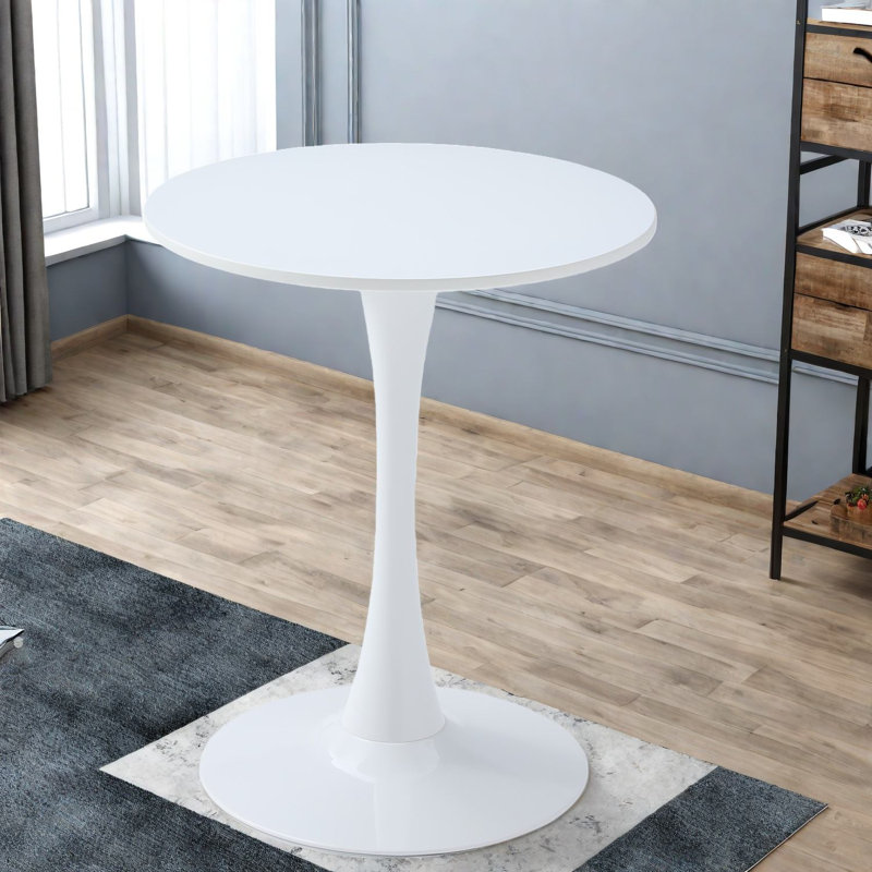 Tables de salle à manger modernes blanches (table seulement, sans chaises, avec plateau et pieds)