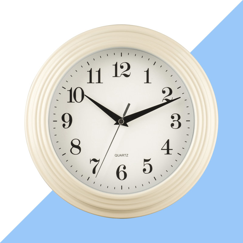 Caffey Wall Clock, Cream