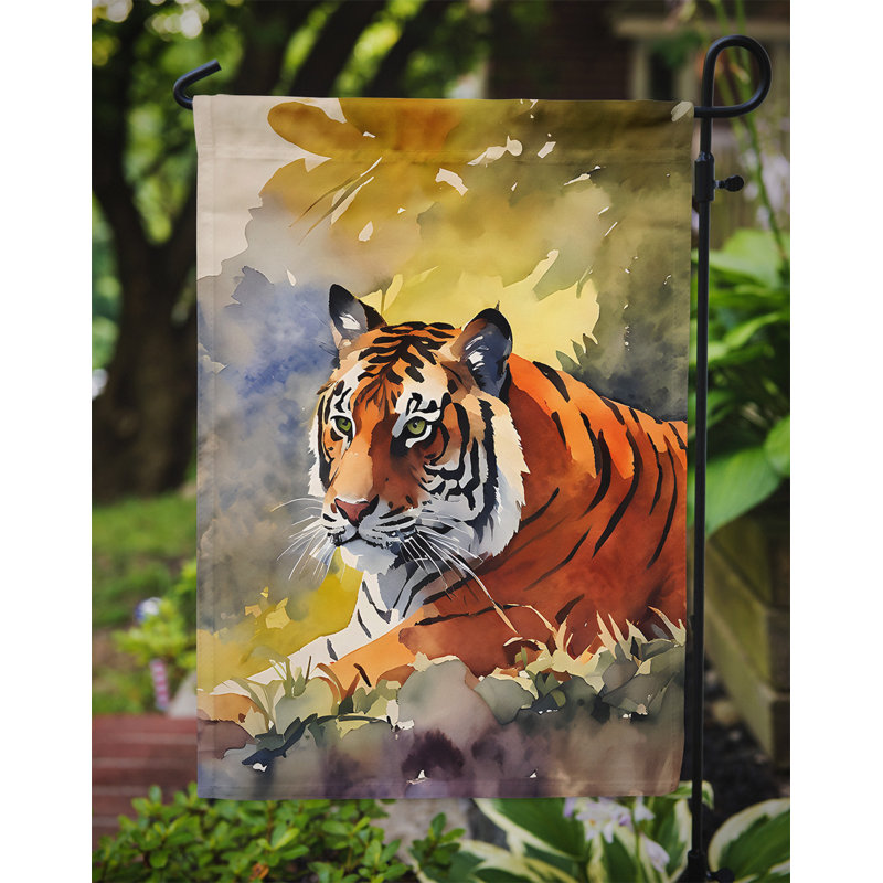 Drapeau du jardin du tigre du Bengale