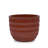 Handmade Solid Glaze Ceramic Planter Set Of 4, 7/9/12/14 Inch Diameter, Terra Cotta With Horizontal Grooves, For Herbs & Succulents Outdoor & Indoor Stairs Use, Breathable Clay With Drainage Holes-492848767