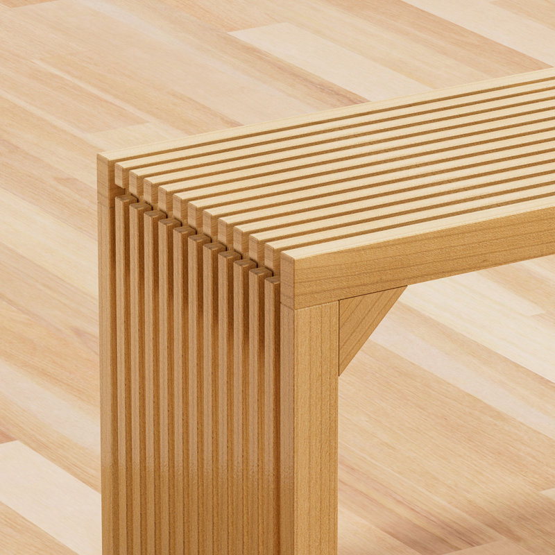 Banc de hall d'entrée en bois massif, banc de chambre