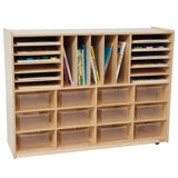 29 Compartment Manufactured Wood Cubby