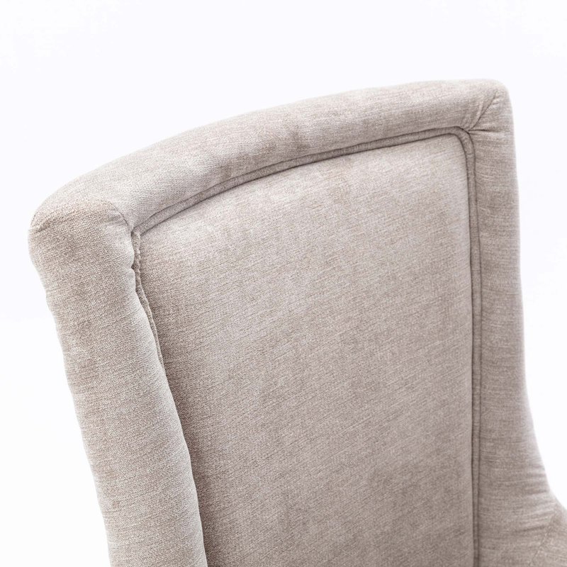 Chaise d'appoint de 24 po de largeur Shamen, Beige