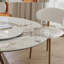 Ensemble de table de salle à manger moderne en pierre frittée 59 pouces avec plateau tournant rond de 35 pouces-2016688171