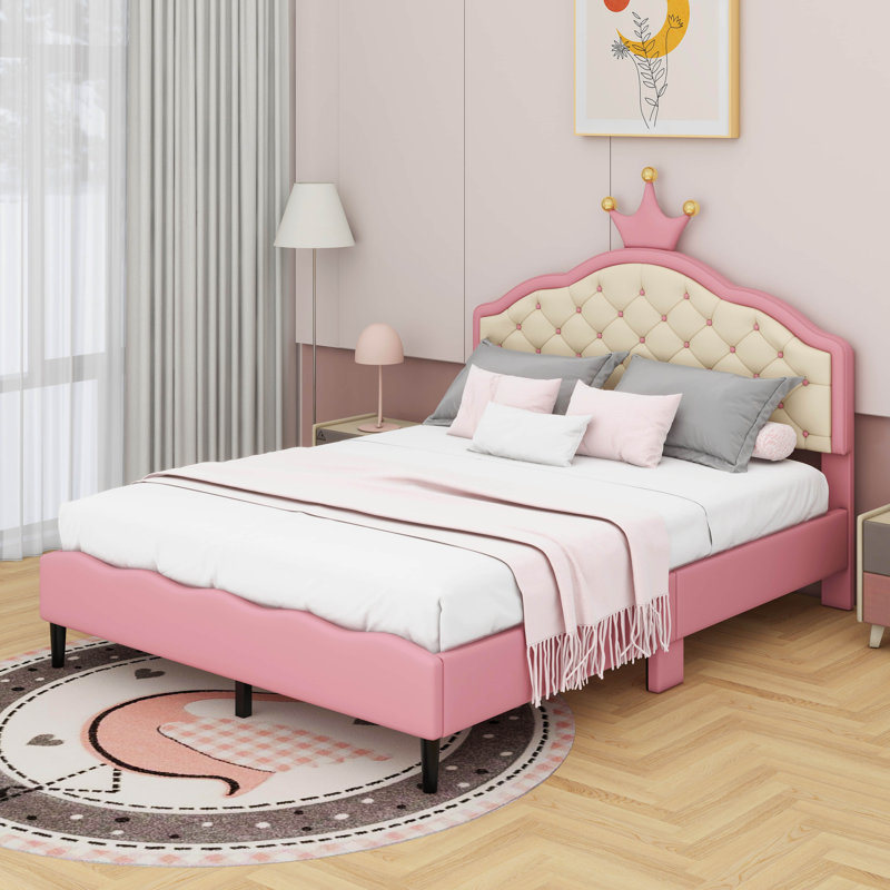 Lit princesse tapissier Lovely Crown, Double