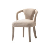 Elianni Modern Tweed Upholstered Dining Armchair in