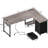 L Shaped Desk With 4 Tier Drawers, Reversible Gaming Desk With Power Outlets, L Shaped Computer Desk With USB Charging Port And Host Stand, Home Office Corner Desk, Easy To Assemble-1812855364-1812855368