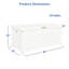 Boîte de rangement en latte de bois 70 gallons-7429030