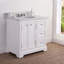 Derby 36" Carrara White Marble Countertop Bath Vanity with Faucet-1761466677-1761466676