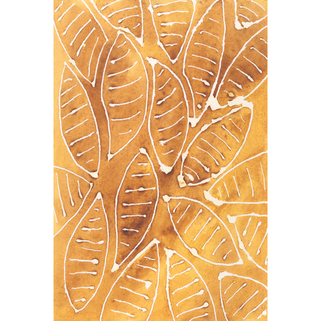 Leinwandbild Stylized Leaf Shapes II von Regina Moore