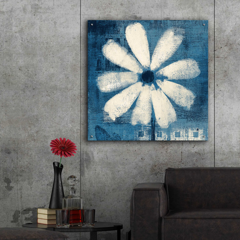 «Daisy For Belinda Blue» par Studio Mousseau, H 36 po x l 36 po x P 0,2 po