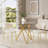 70.9-Inch Rectangular Dining Table for 8 with Adjustable Legs
