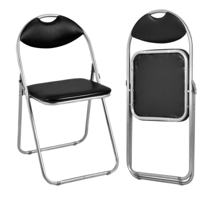 2 Pieces Portable Folding Dining Chairs Set With Carrying Handles