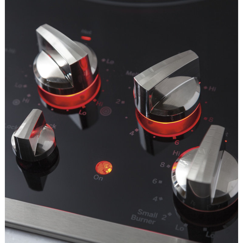 Electric Cooktop with 5 Burners, Stainless Steel