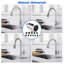 Pièces de rechange pour douchette extractible pour robinet de cuisine 3 modes avec 11 adaptateurs-98448293