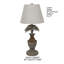 Metal Table Lamp With Linen Shade