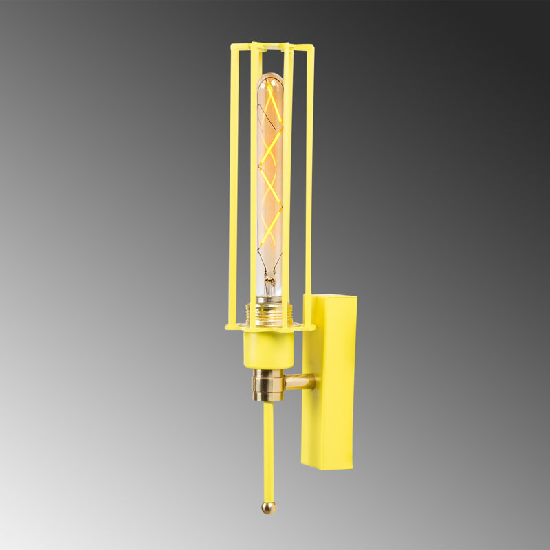 Luminaire mural à intensité variable 1 lumière Akram, Jaune