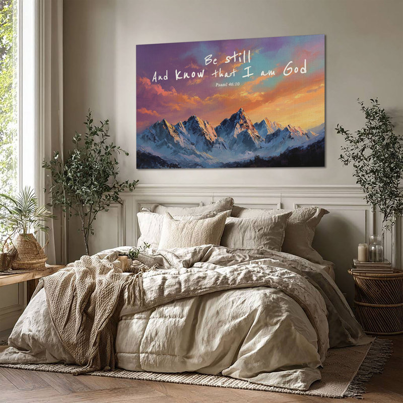 Art mural sur toile Faith Mountain Sunset, L 36 po x H 24 po