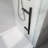 56"-60" W x 66" H Single Sliding Frameless Tub Door with 3/8"(10mm) Tempered Clear Glass-94288764