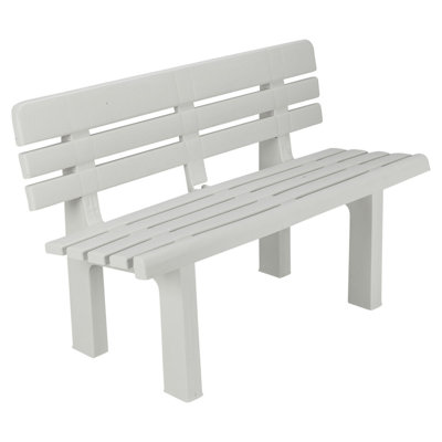Hamlin 2 Seater Weather Resistant Waterproof Outdoor Plastic Garden Bench