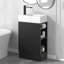 Meuble-lavabo 18,6 po avec lavabo, meuble-lavabo avec tablette à deux niveaux, orientation gauche ou droite, noir-1611650995