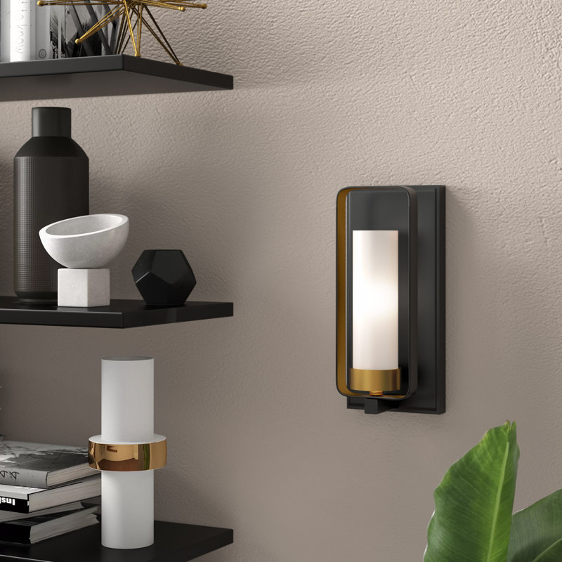 Iniguez Steel Armed Sconce, Bronze Gold