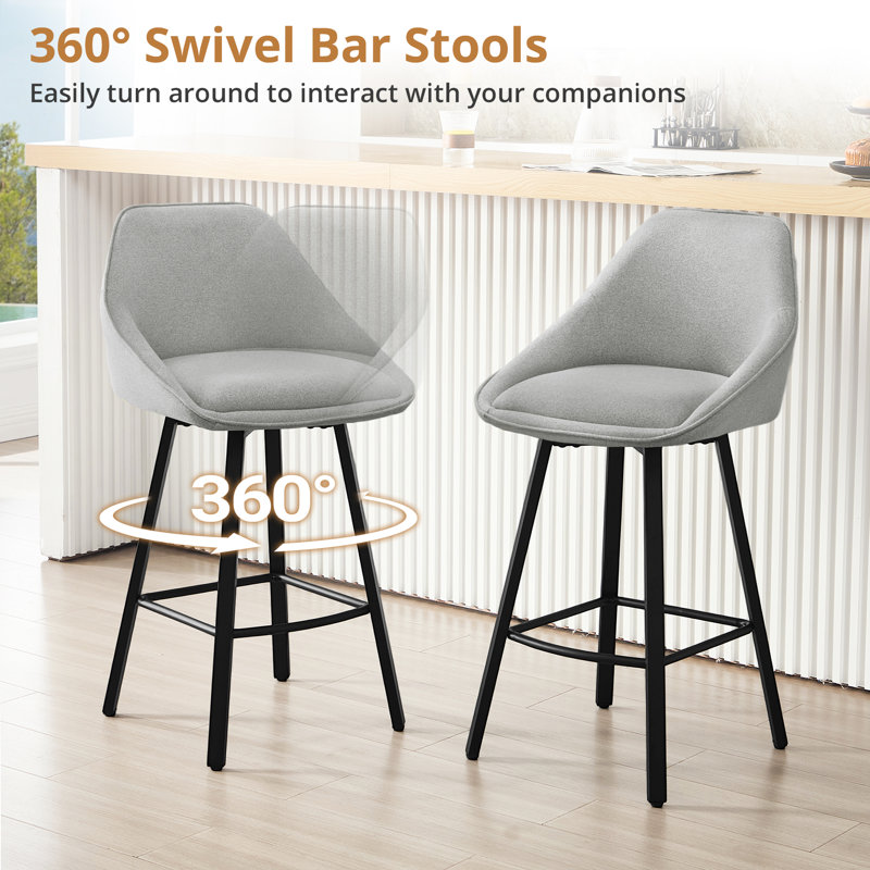 Tabourets Modernes Bartool, Gris clair