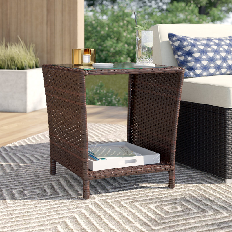 Table d'appoint Morgan, Brun