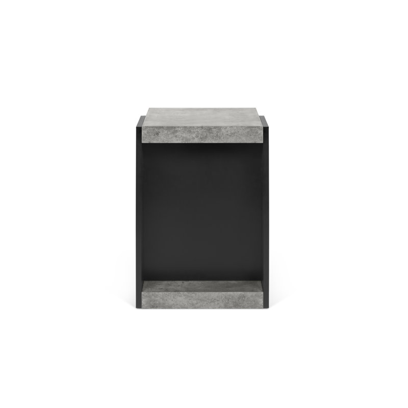 Allamanda C Table End Table, Black/Grey