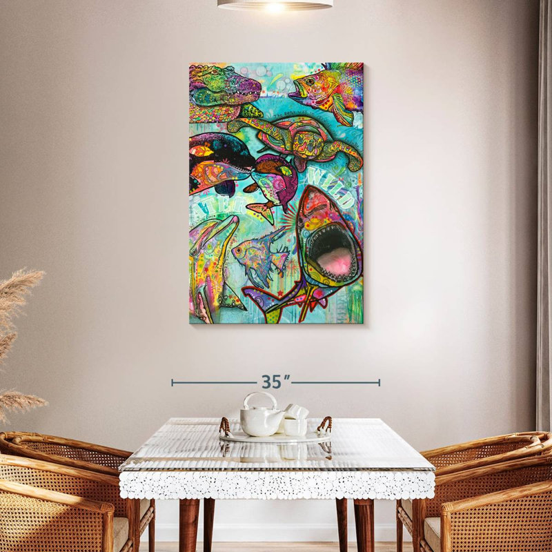 Brampt Water Wild, 45" H x 30" W