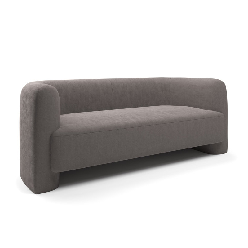 Barry Sofa, Gray Polyester