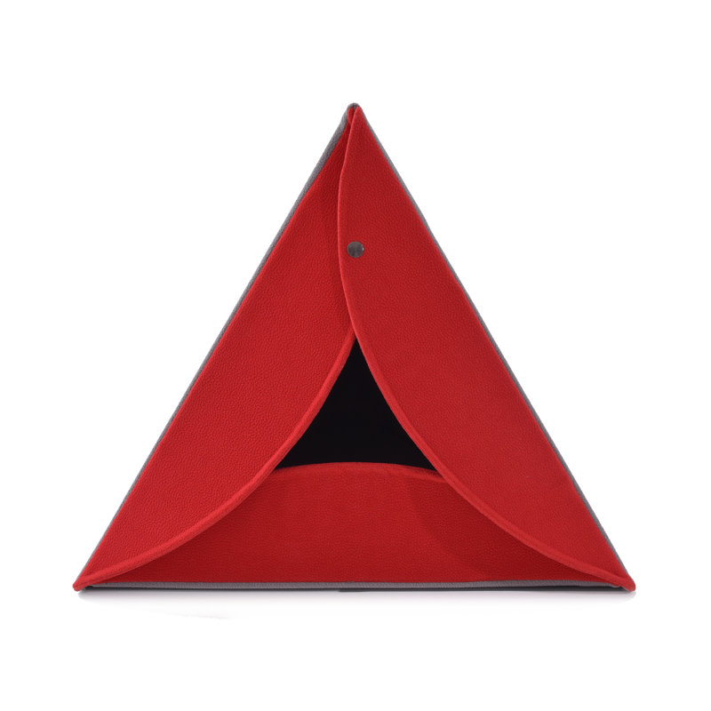 Orthopedic Microfibre Tent Pet Bed, Red