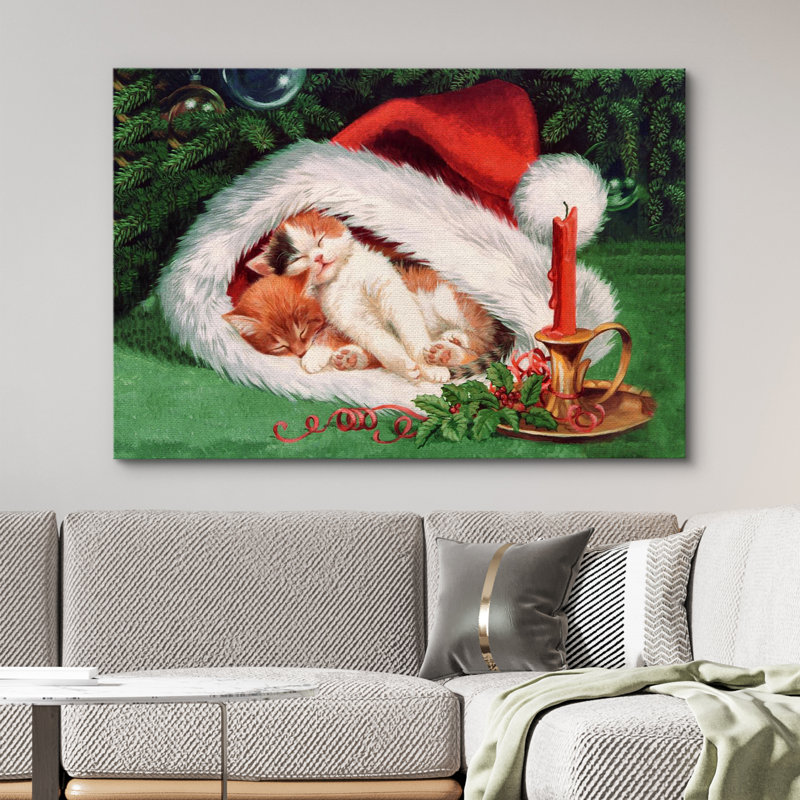 Merry Christmas - reproduction sur toile tendue, L 36 po x H 24 po
