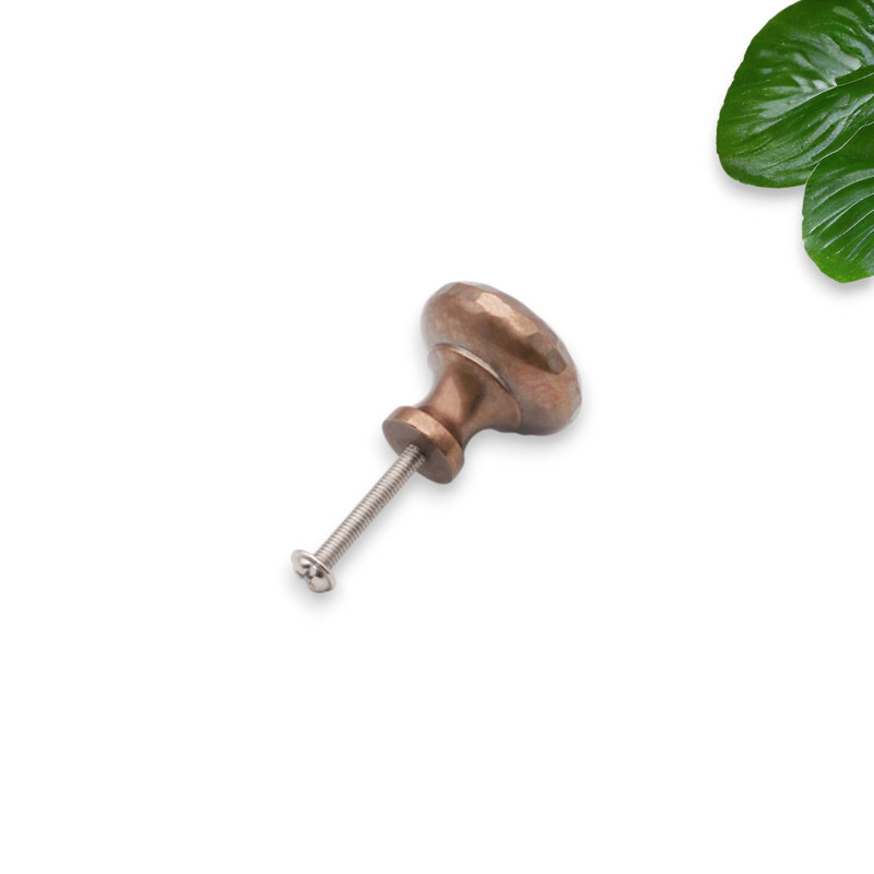 Hammered Mushroom Cupboard Knob, Antique, 3.2 cm