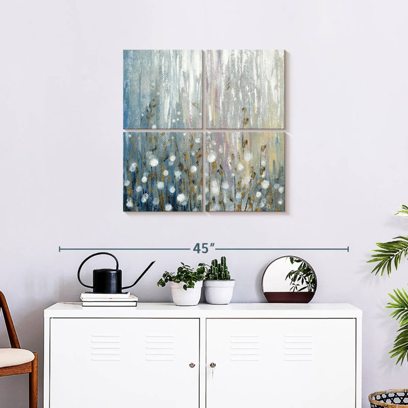Avery, janvier, branches, fleurs, H 26 po x l 26 po