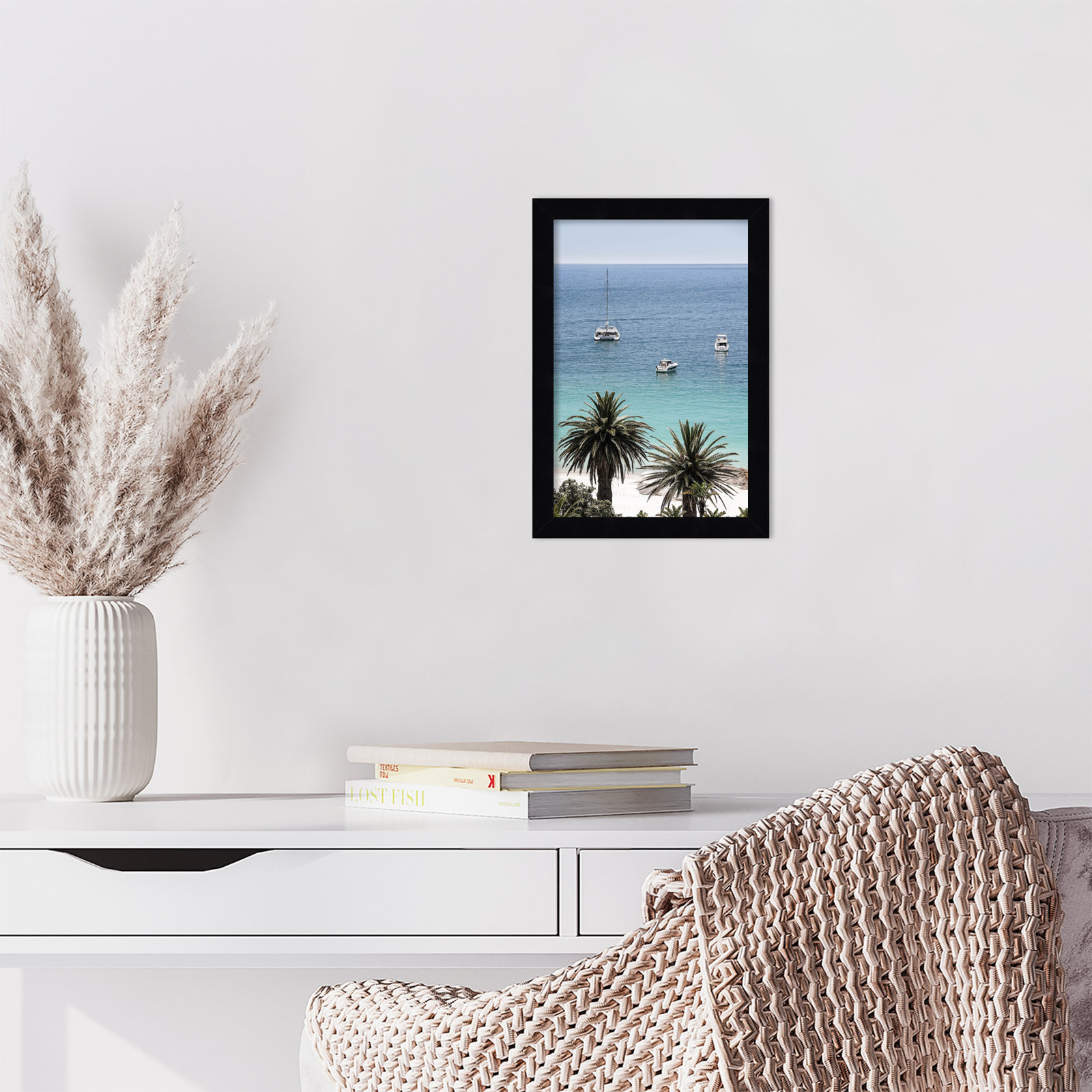 Camps Bay Beach by Shot by Clint Wood Framed Wall Art Print, Black, 13" H x 9" W