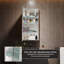 Armoire à pharmacie murale sans cadre avec miroir et tablettes réglables en verre l 16 po x H 36 po-1752155793