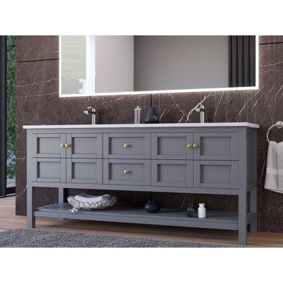 Ensemble de meuble-lavabo double 72 po Anneus