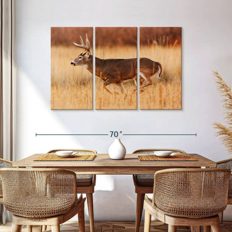 Brampt Running Buck, 36" H x 57" W