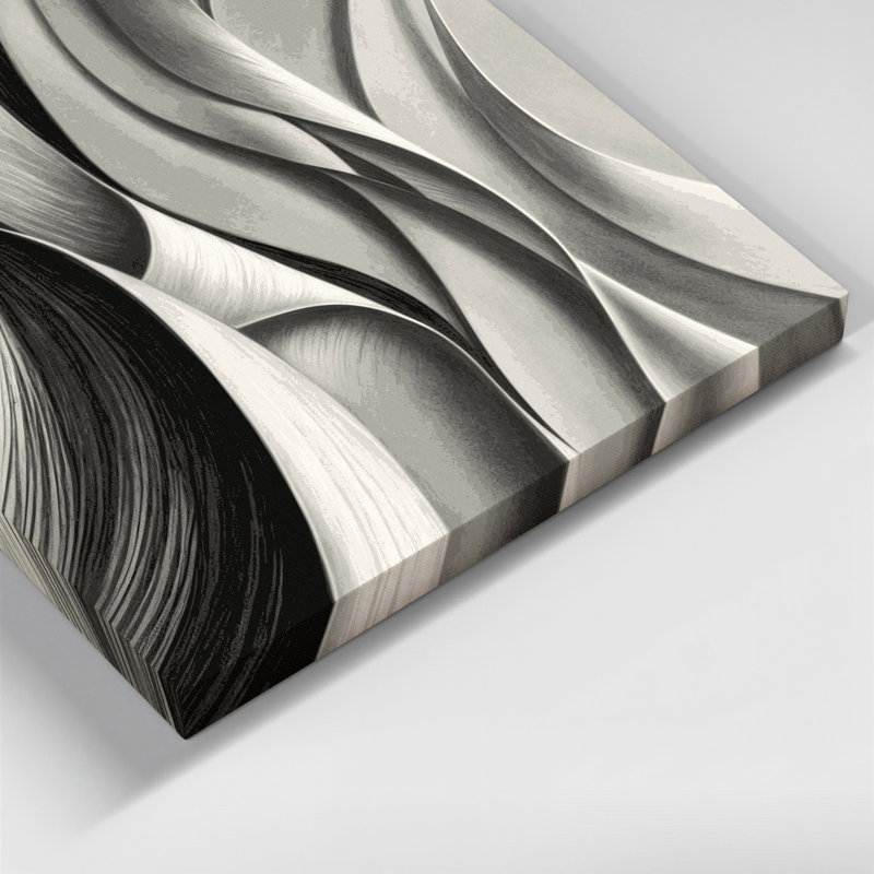 Toile diagonale gris anthracite gris clair sur toile, H 12 po x l 12 po