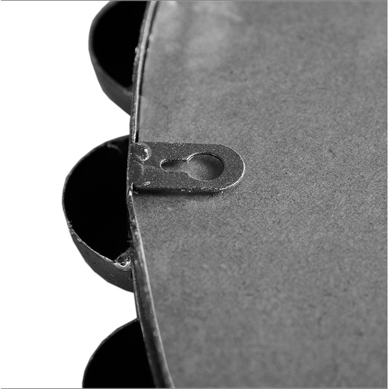 Miroir mural perlé, Argent argent, 27 po x 27 po