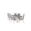 Jayesh 6 - Person Solid Wood Patio Dining Set Extendable Rectangular Table-981539726-981539727