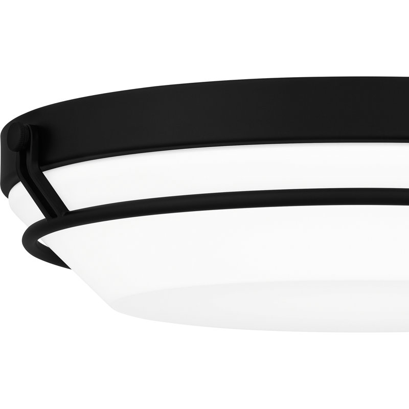 LED Flush Mount, Matte Black