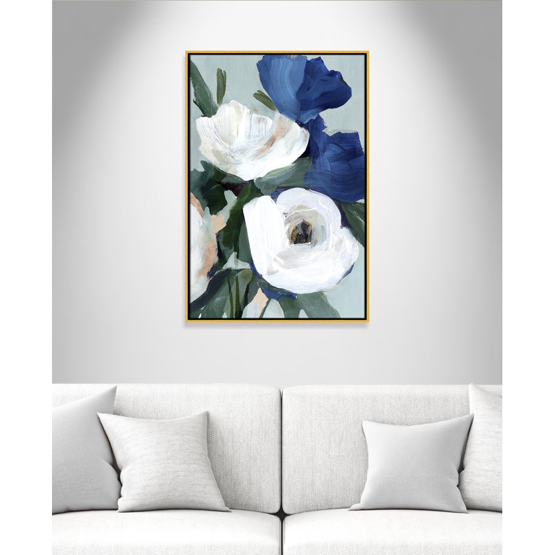 «Eternal Spring Floater Frame», ensemble de peintures sur toiles d'art, Toile dorée, H 37,5 po x l 25,5 po x P 2 po