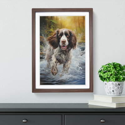English Springer Spaniel Tachisme Framed Print