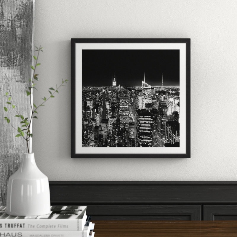 New York Cityscape 2 - Single Picture Frame Print, 41cm H x 41cm W x 3.81cm D