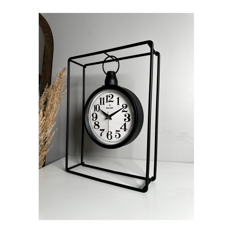 Horloge décorative, Noir