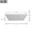 Maxxim 75 mm W Freestanding Acrylic Bath