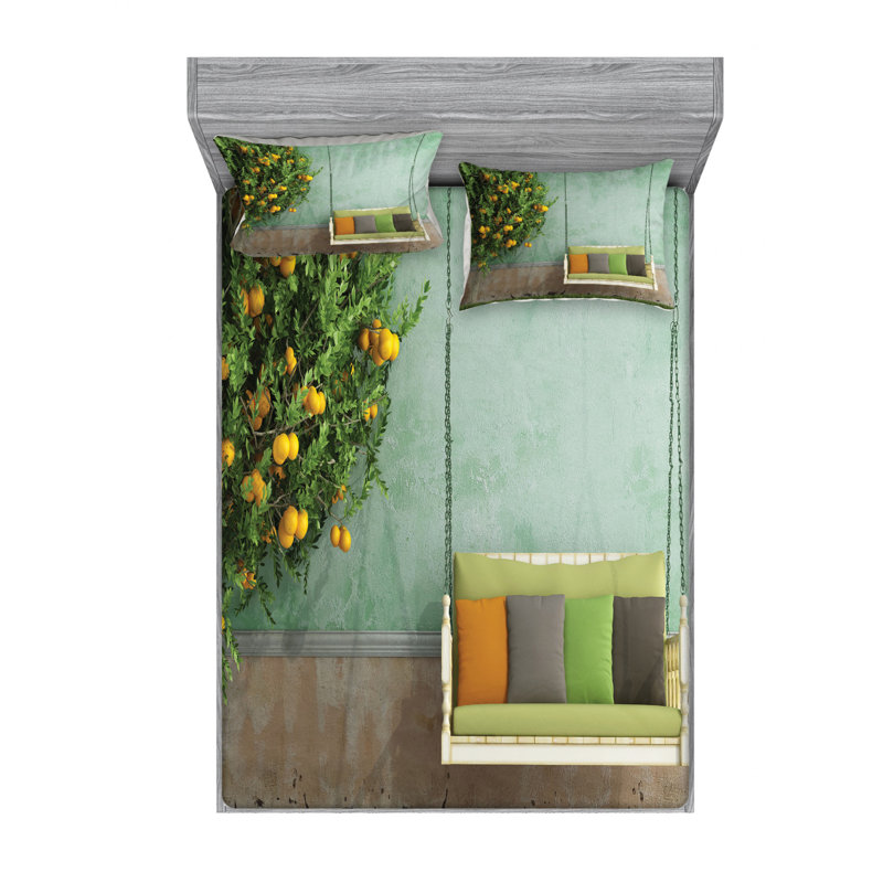 Microfiber Sheet Set, Queen Sheet Set with Fitted Sheet