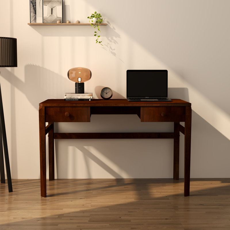 Solid Wood Rectangular Writing Desk